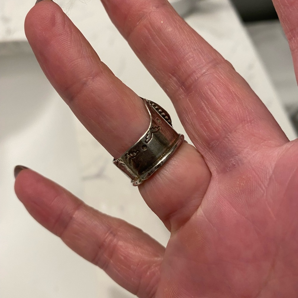 Turquoise Shield Ring - image 3